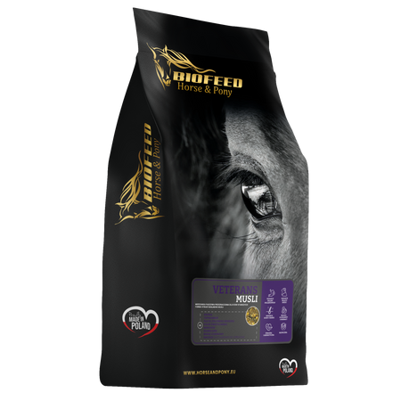 Paleta BIOFEED Horse & Pony Veterans Musli 50x 20 kg