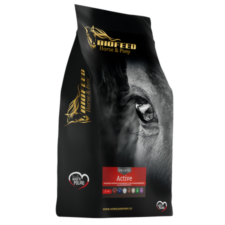 Paleta BIOFEED Horse & Pony Active Pellets 40x 25 kg
