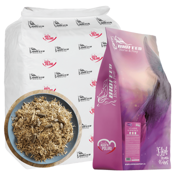 ZESTAW: Sieczka niskoskrobiowa BIOFEED Horse & Pony Hooves Chaff 20 kg + Candy Vitamins & Minerals 25 kg