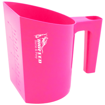 Różowa miarka do paszy BIOFEED Horse & Pony