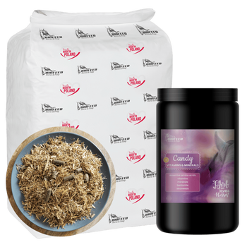 ZESTAW: Sieczka niskoskrobiowa BIOFEED Horse & Pony Hooves Chaff 20 kg + Candy Vitamins & Minerals 900 g