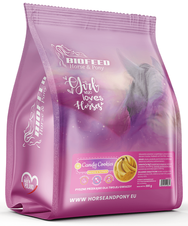 BIOFEED Horse & Pony Candy Cookies Banana with turmeric 300 g